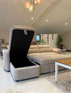 Malibu Luxury Fabric U-Shape Sectional Corner Sofa