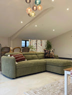 Malibu Luxury Fabric U-Shape Sectional Corner Sofa