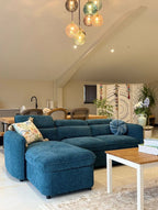 Malibu Luxury Fabric U-Shape Sectional Corner Sofa