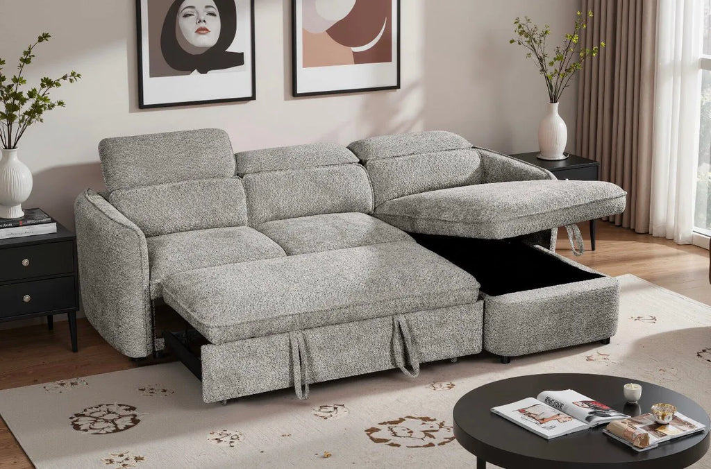 Malibu Luxury Fabric U-Shape Sectional Corner Sofa