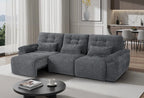 Dallas Large 3-Seater Electric Cinema Sofa Bed in Soft-Touch Fabric