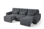 Dallas Large 3-Seater Electric Cinema Sofa Bed in Soft-Touch Fabric