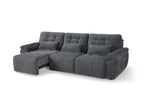 Dallas Large 3-Seater Electric Cinema Sofa Bed in Soft-Touch Fabric