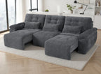 Dallas Large 3-Seater Electric Cinema Sofa Bed in Soft-Touch Fabric