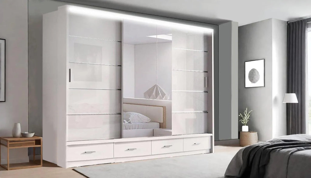 Florence Premium Sliding Mirror Wardrobe