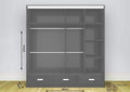 Florence Premium Sliding Mirror Wardrobe