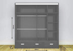 Florence Premium Sliding Mirror Wardrobe