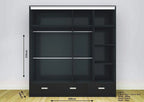 Florence Premium Sliding Mirror Wardrobe