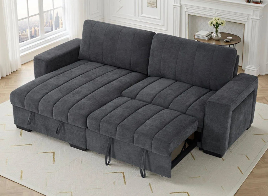 Franklin Universal Sleeper Sofa Bed with Storage & USB Charging