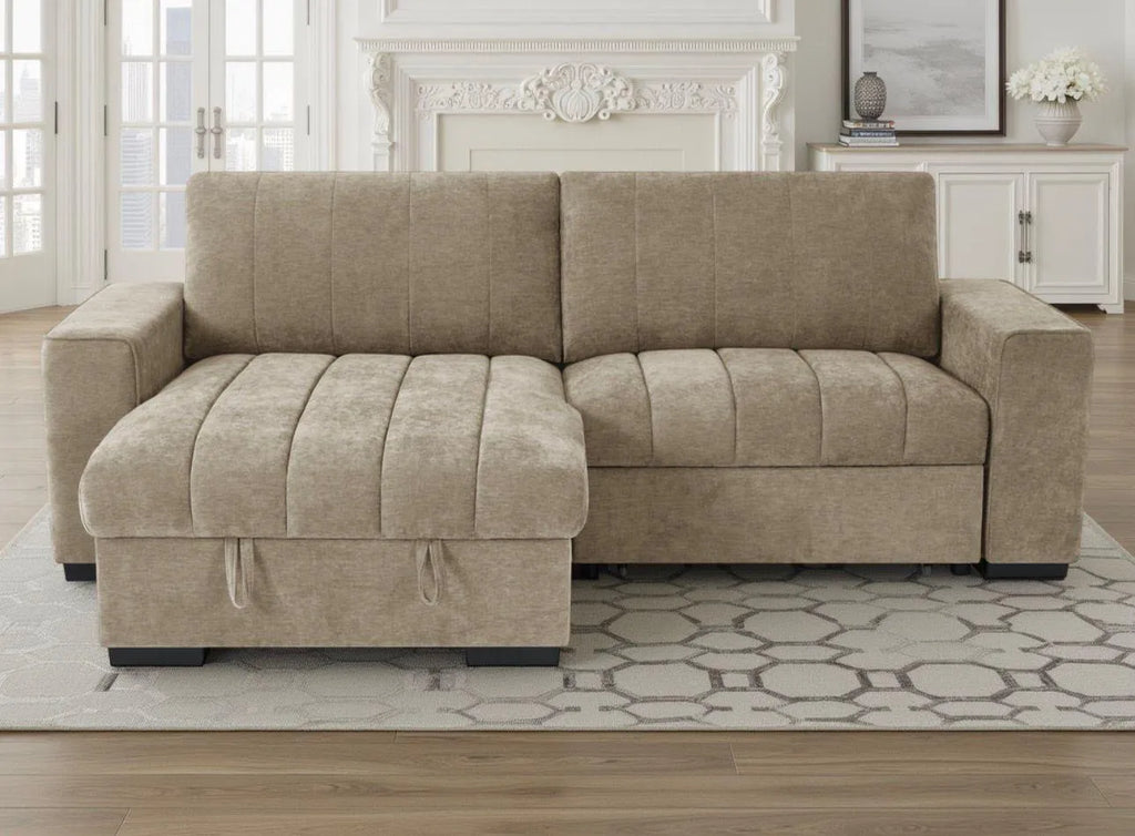 Franklin Universal Sleeper Sofa Bed with Storage & USB Charging