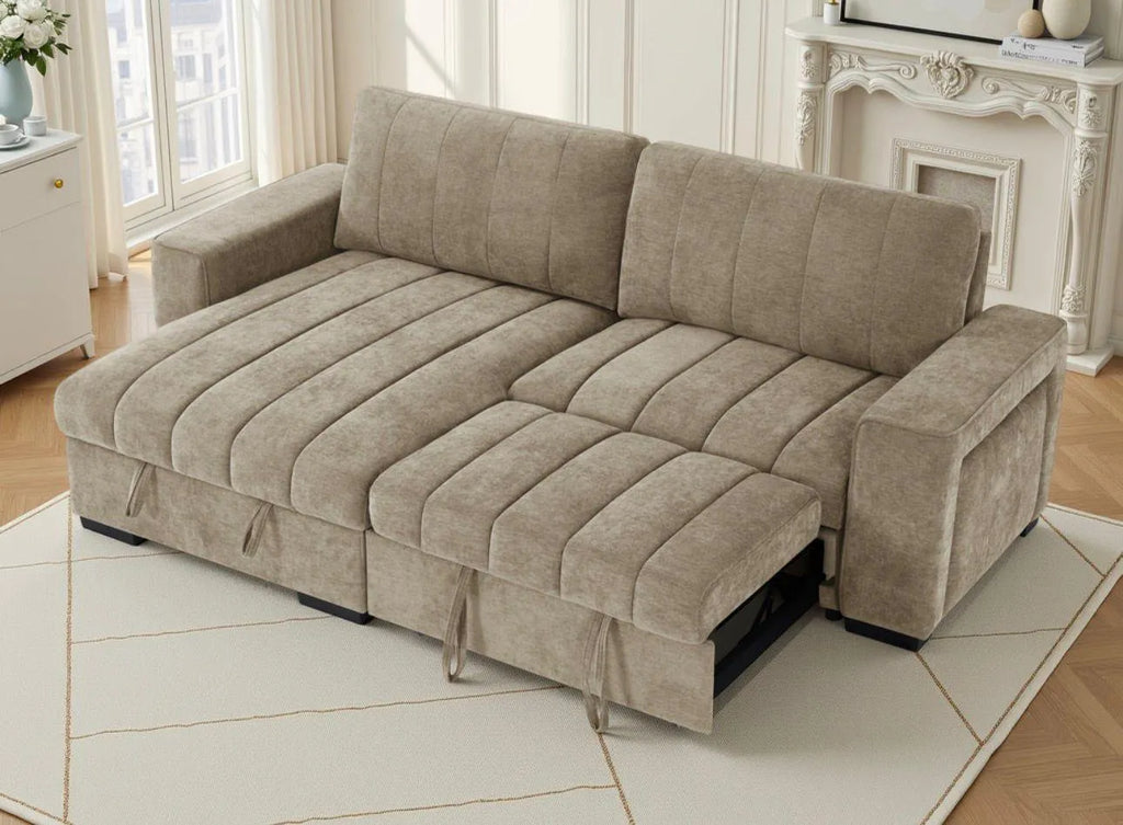 Franklin Universal Sleeper Sofa Bed with Storage & USB Charging