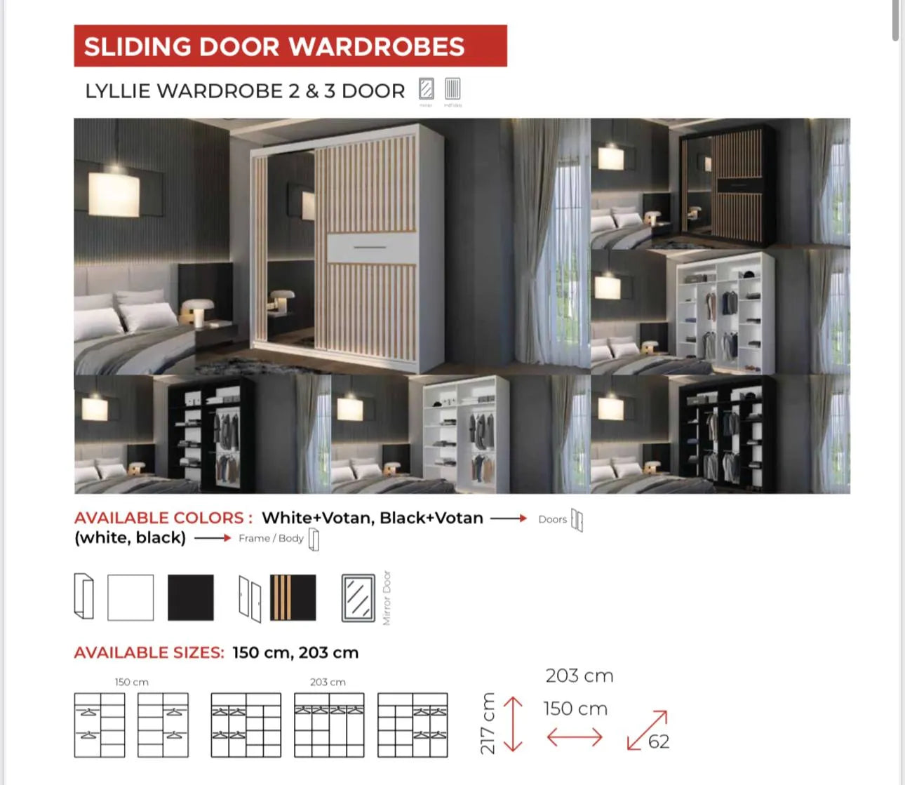 Lyllie Premium Sliding Wardrobe