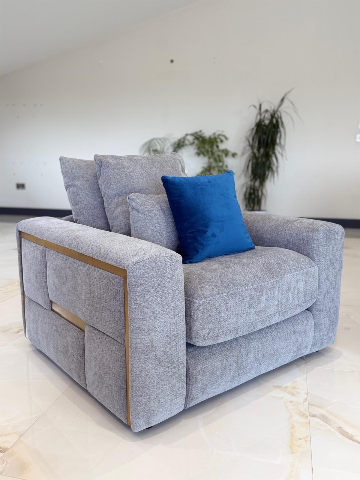 Monterey 3+2 Fabric Sofa Set with Accent Cushions