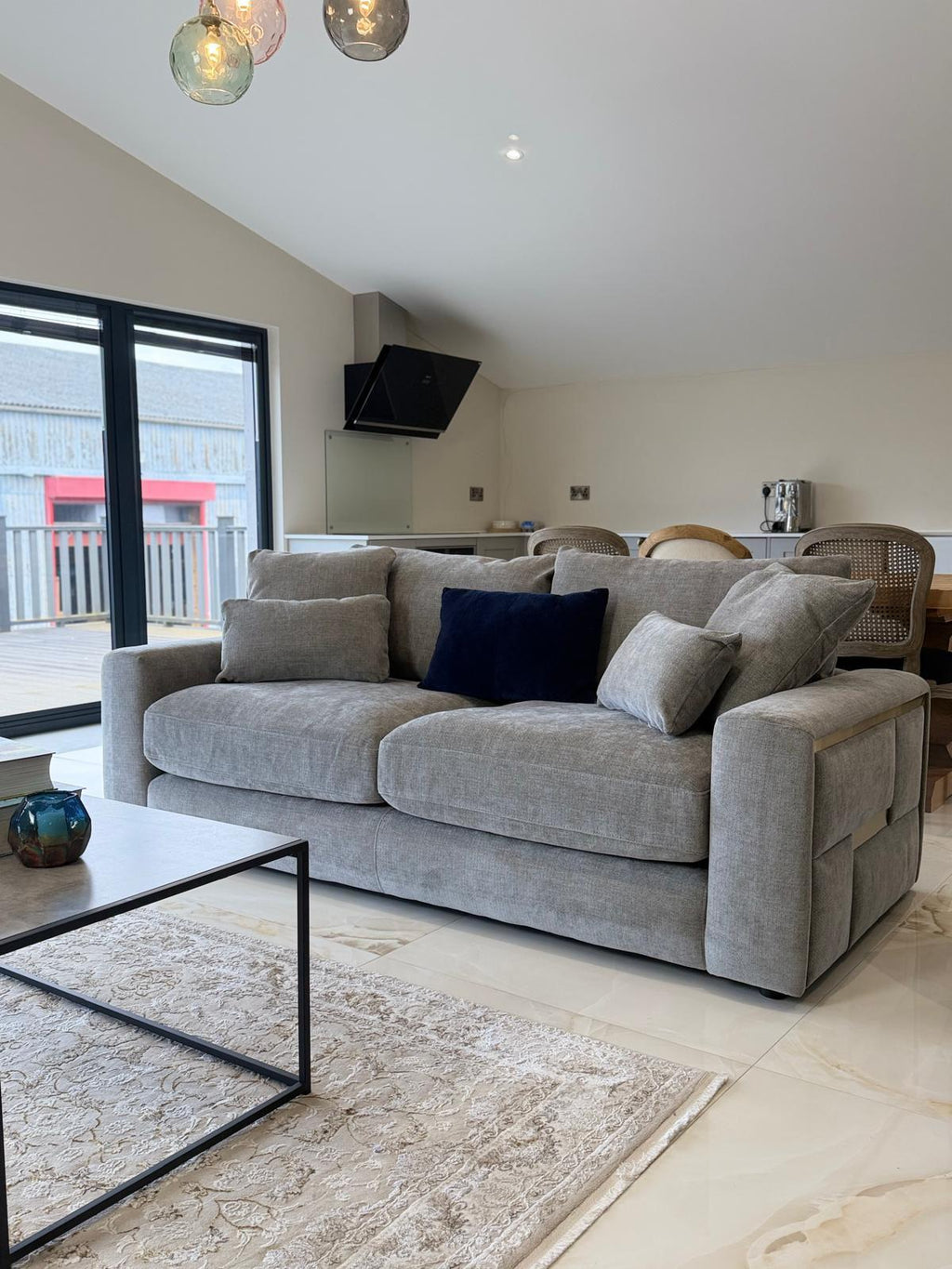 Monterey 3+2 Fabric Sofa Set with Accent Cushions