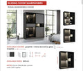 Roma Premium Sliding Wardrobe Range with Geometric Multi-Panel Mirror Facade