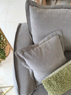 Santa Barbara Large 3-Seater Fabric Sofa with Matching Footstool