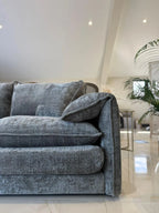 Solaya Luxury Chenille Fabric Sofa Range | 3-Seater, 2-Seater, Armchair & Footstool