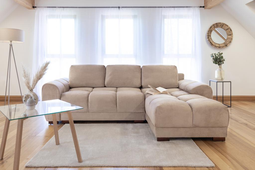 Miami Universal Fabric Corner Sofa Bed