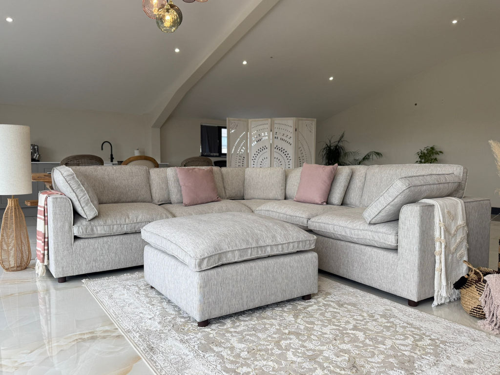 Santorini Large Corner & Footstool
