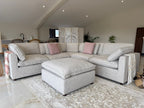 Santorini Large Corner & Footstool