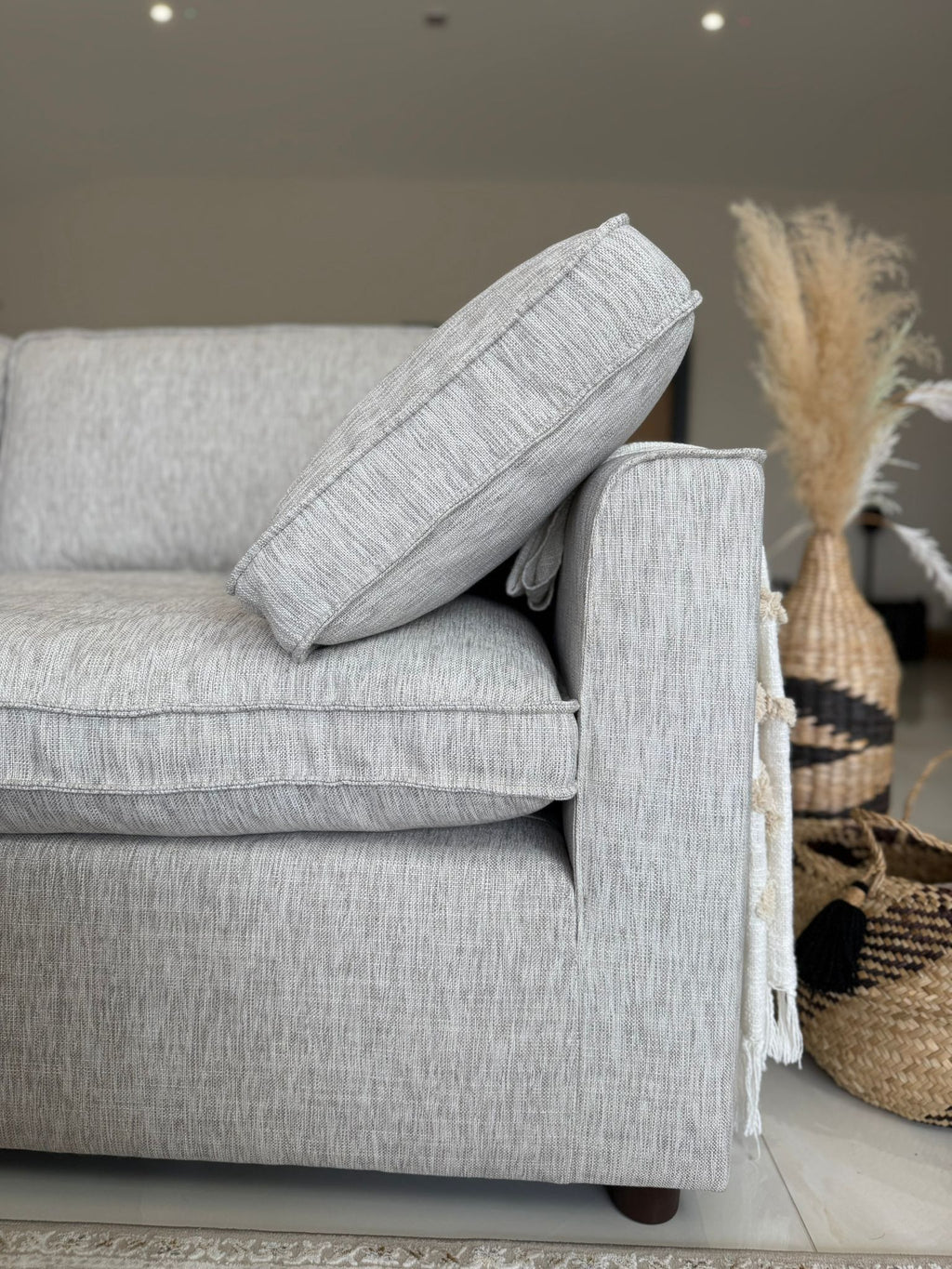 Santorini Large Corner & Footstool