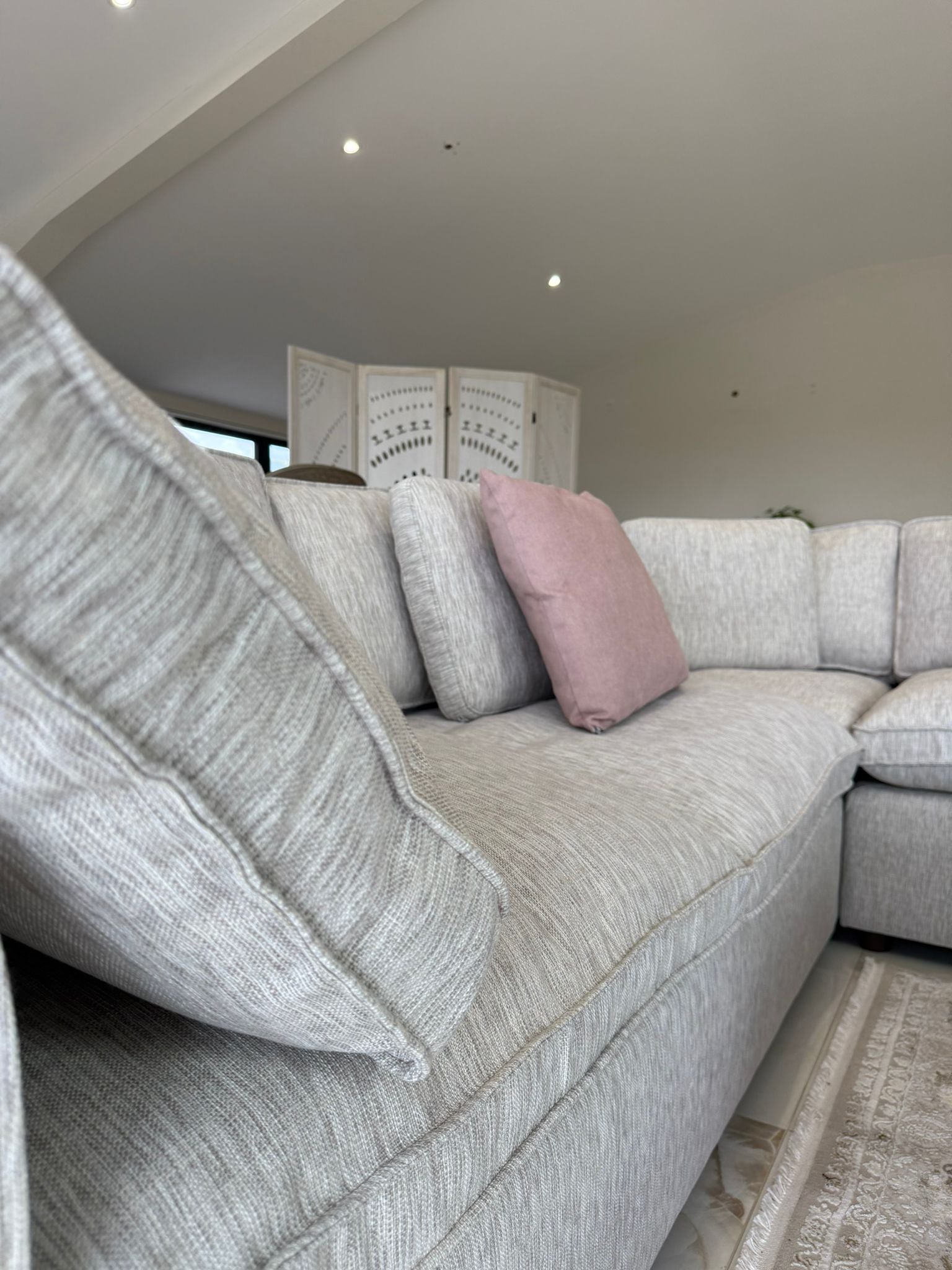 Santorini Large Corner & Footstool
