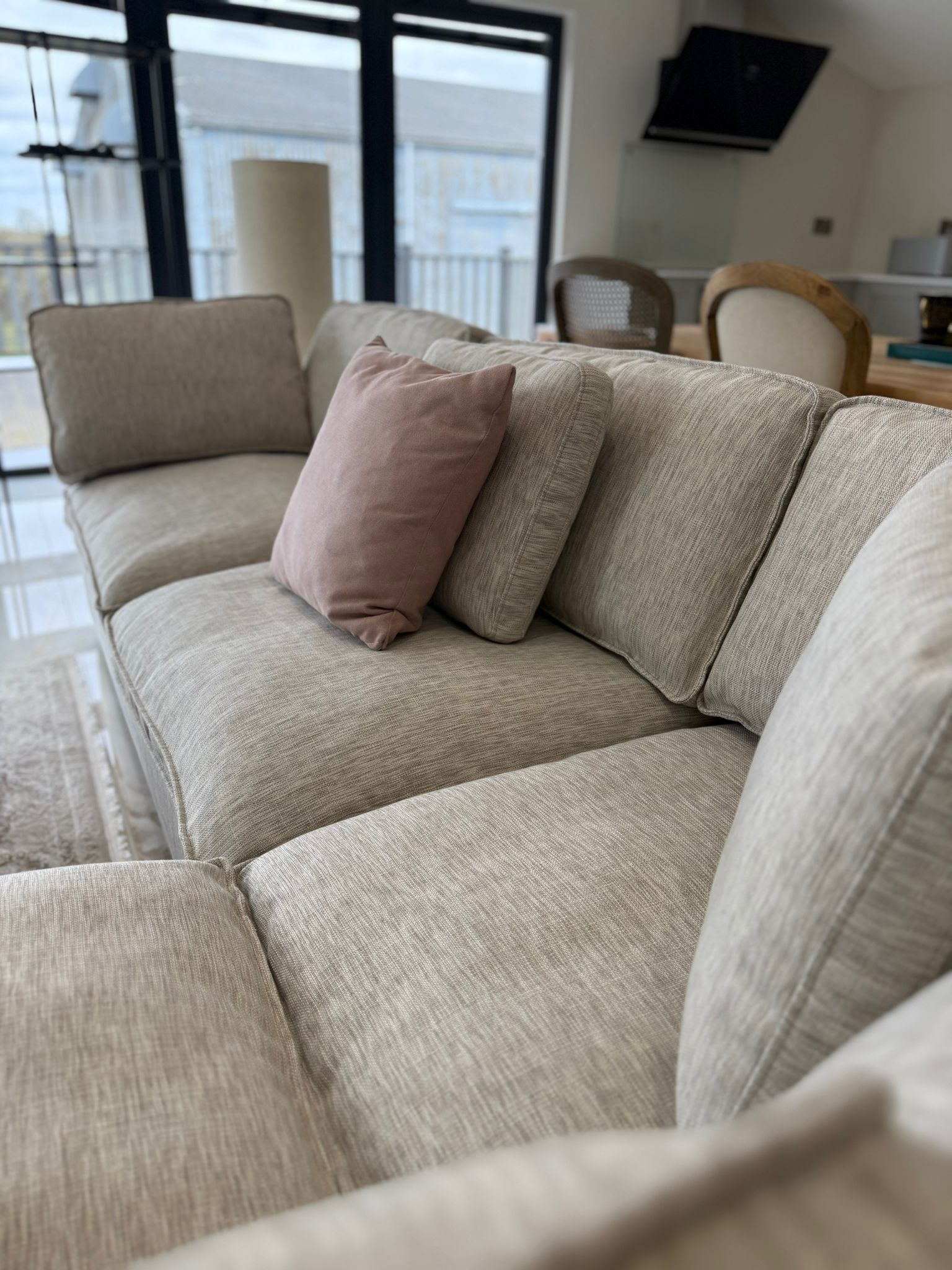 Santorini Large Corner & Footstool